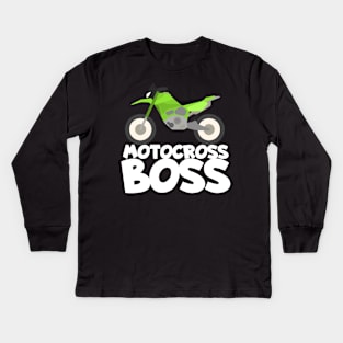 Motocross boss Kids Long Sleeve T-Shirt